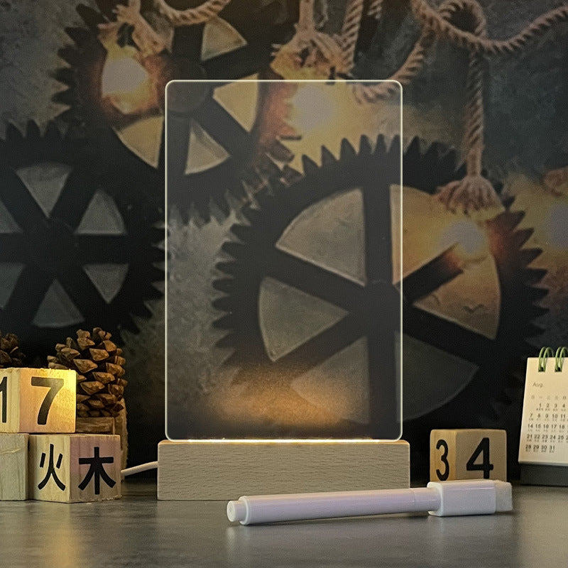 “LED Message Board Night Light – Write & Glow”
