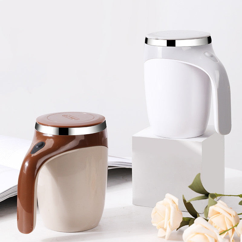 “Smart Self-Stirring Coffee Mug – Rechargeable & Magnetic”