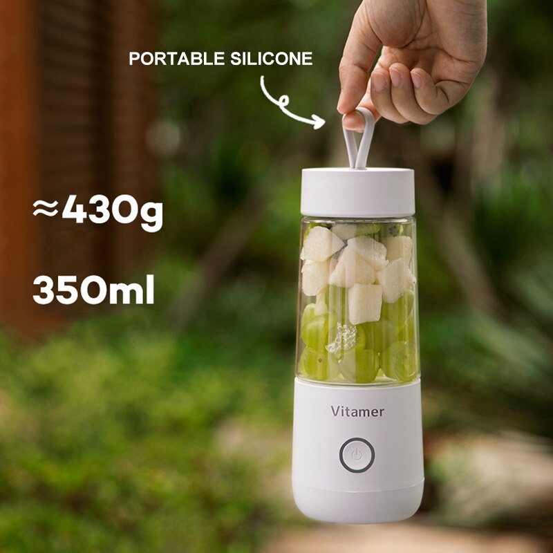 350ml Portable Blender – USB Rechargeable Juicer Cup