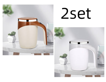 “Smart Self-Stirring Coffee Mug – Rechargeable & Magnetic”