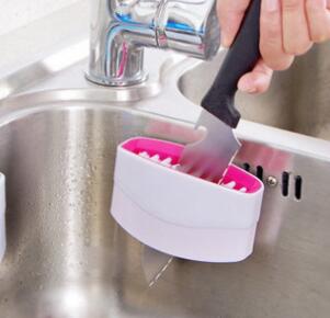 Kitchen Cleaning Brush – Suction Cup Multi-Use Tool