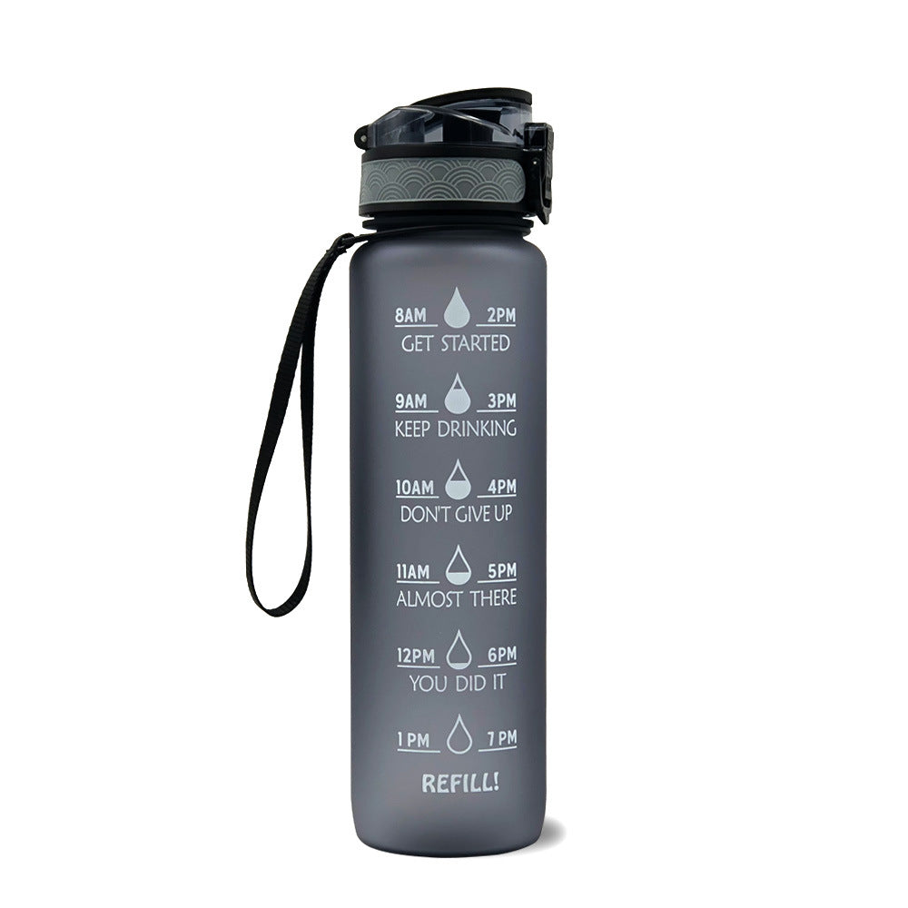 1L Motivational Water Bottle – Tritan Leakproof Sports Bottle