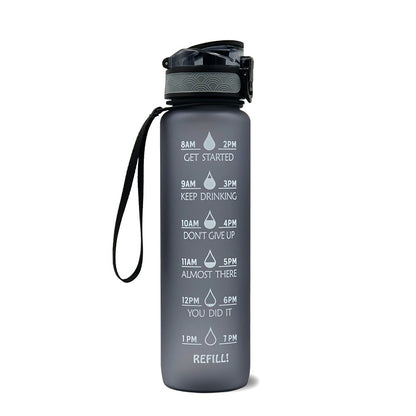 1L Motivational Water Bottle – Tritan Leakproof Sports Bottle