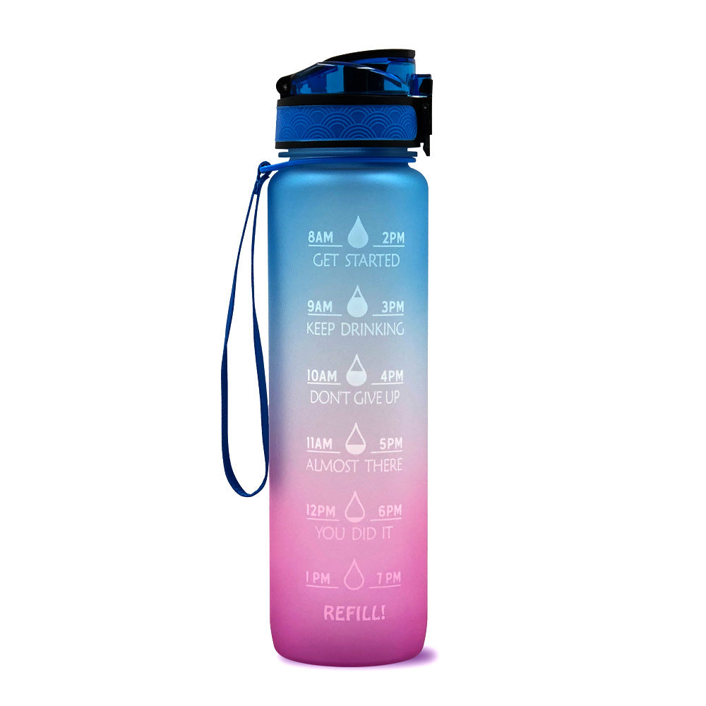 1L Motivational Water Bottle – Tritan Leakproof Sports Bottle