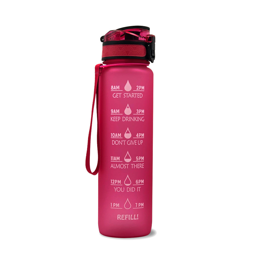 1L Motivational Water Bottle – Tritan Leakproof Sports Bottle