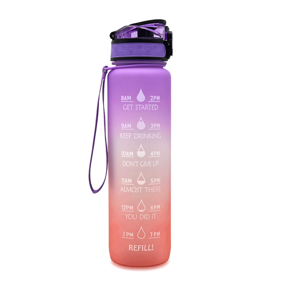 1L Motivational Water Bottle – Tritan Leakproof Sports Bottle