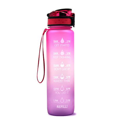 1L Motivational Water Bottle – Tritan Leakproof Sports Bottle