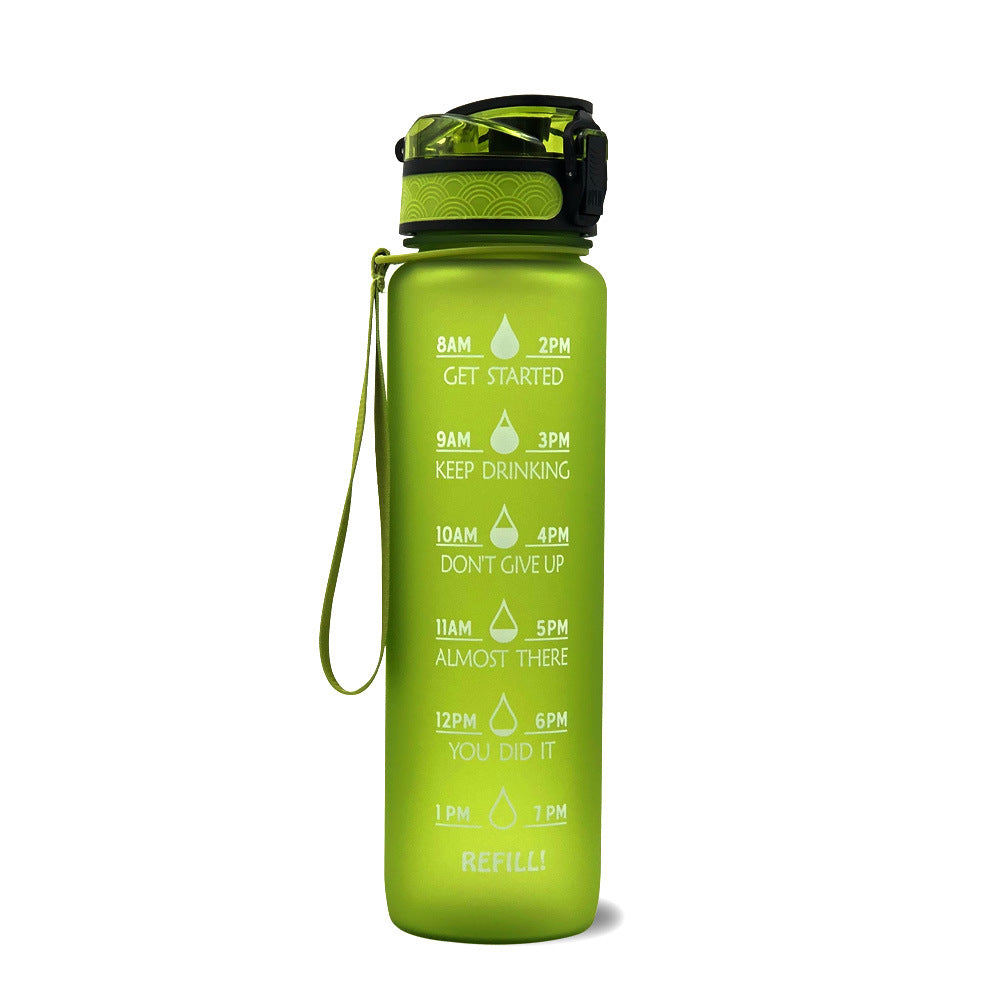 1L Motivational Water Bottle – Tritan Leakproof Sports Bottle