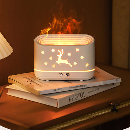 Elk Flame Humidifier Diffuser – Atmosphere Lamp