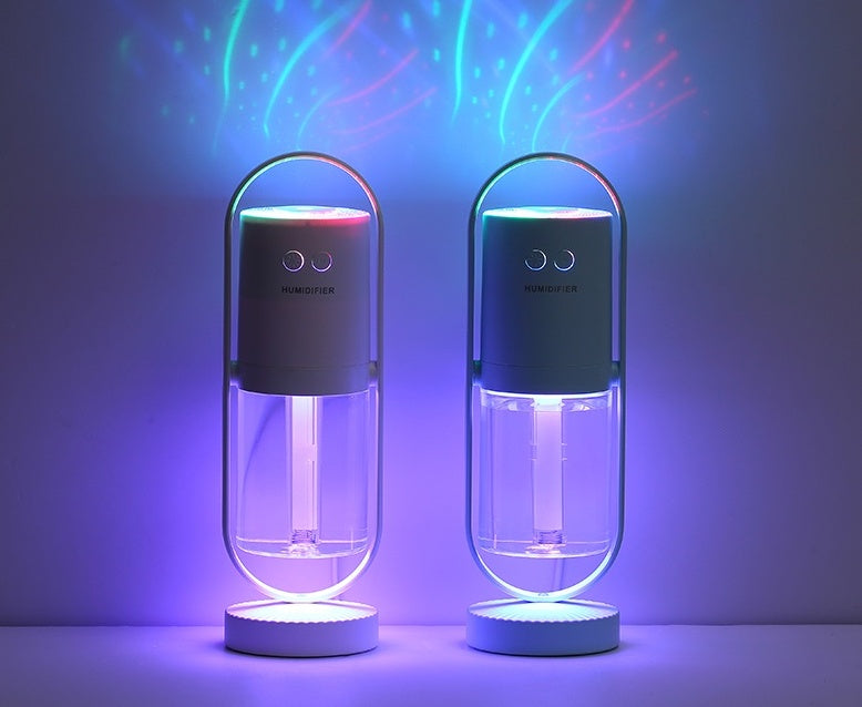 “Magic Shadow USB Humidifier – Mist & Night Light”