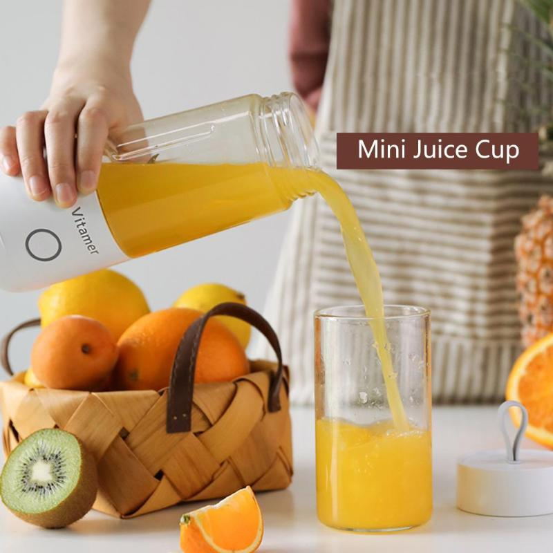 350ml Portable Blender – USB Rechargeable Juicer Cup