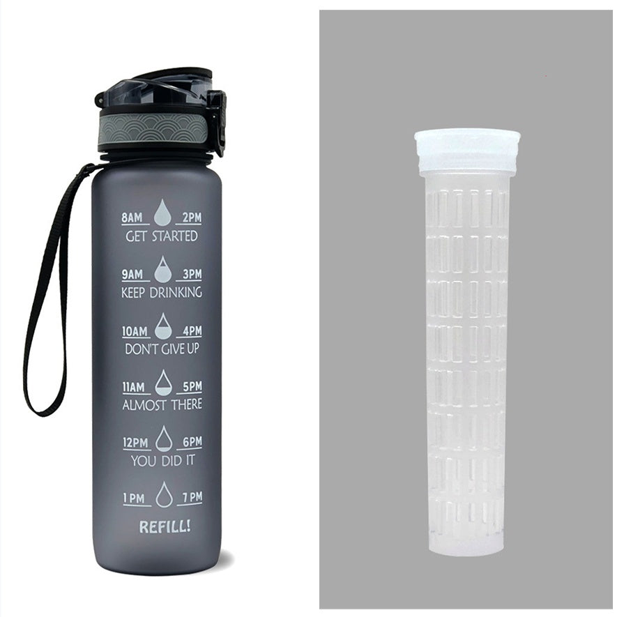1L Motivational Water Bottle – Tritan Leakproof Sports Bottle