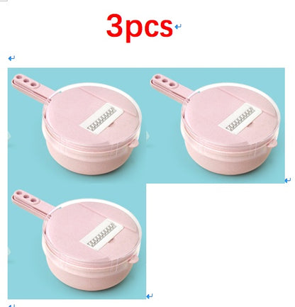 “8-in-1 Vegetable Slicer – Cut, Peel & Grate Easily”