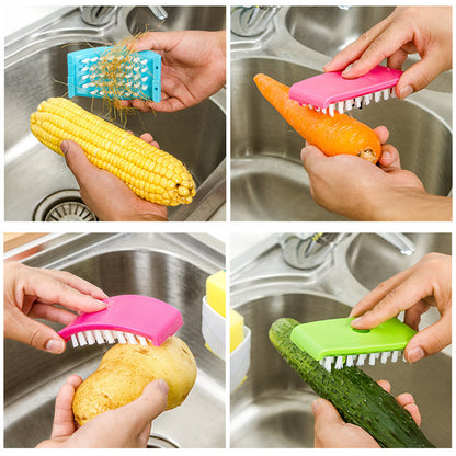 Kitchen Cleaning Brush – Suction Cup Multi-Use Tool