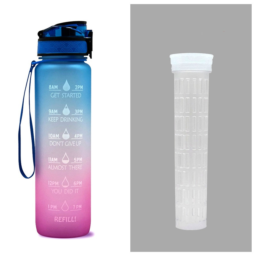 1L Motivational Water Bottle – Tritan Leakproof Sports Bottle