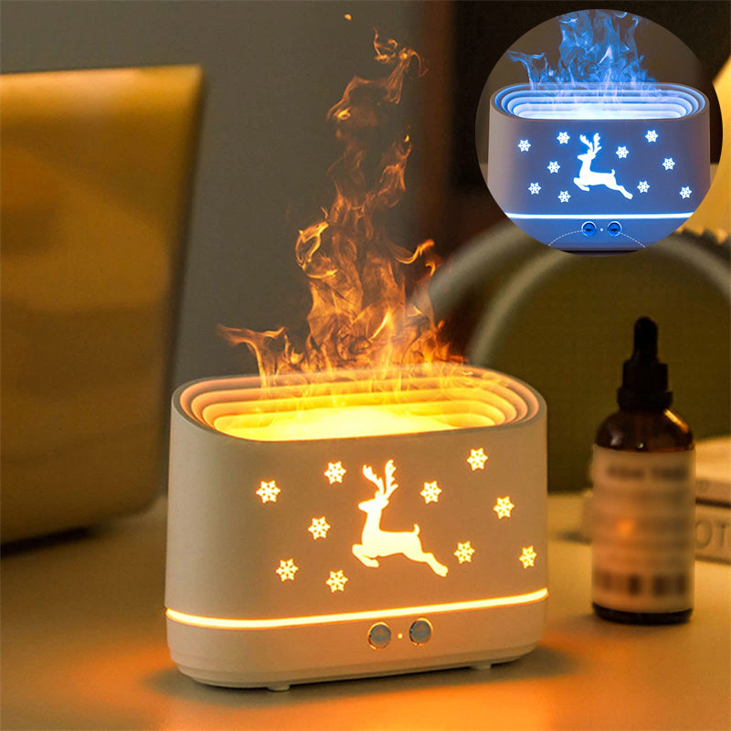 Elk Flame Humidifier Diffuser – Atmosphere Lamp