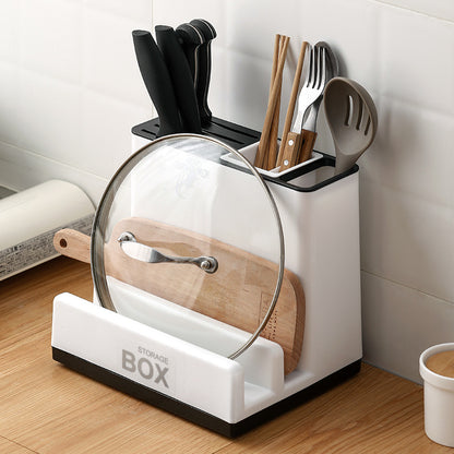 “Kitchen Knife & Tableware Storage Rack – Smart Organizer”