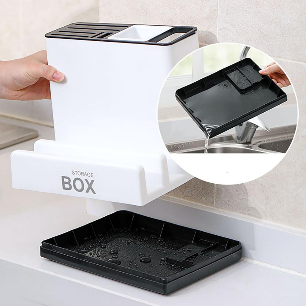 “Kitchen Knife & Tableware Storage Rack – Smart Organizer”