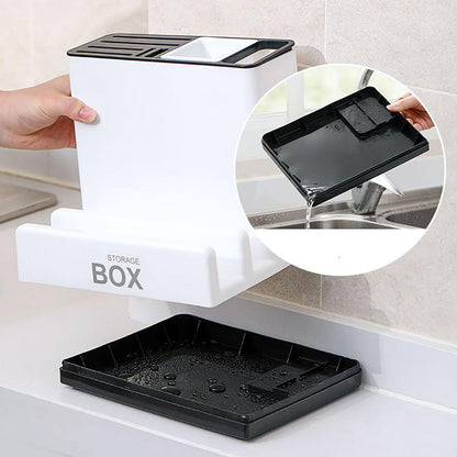 “Kitchen Knife & Tableware Storage Rack – Smart Organizer”