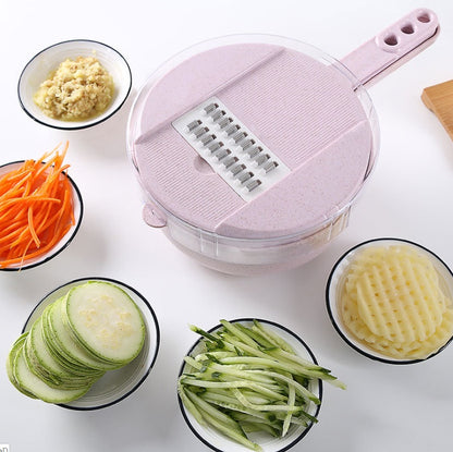 “8-in-1 Vegetable Slicer – Cut, Peel & Grate Easily”