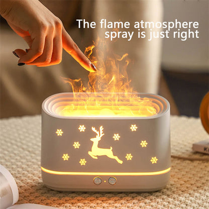 Elk Flame Humidifier Diffuser – Atmosphere Lamp