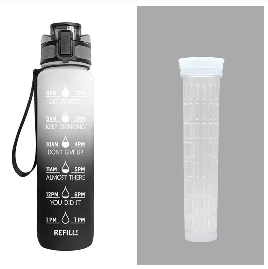 1L Motivational Water Bottle – Tritan Leakproof Sports Bottle