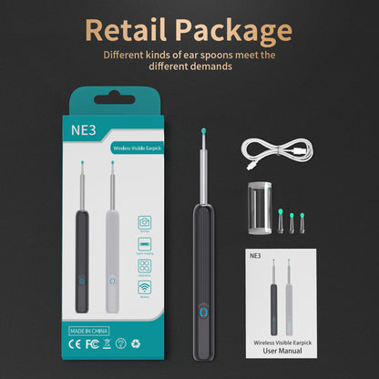 NE3 Ear Wax Removal Otoscope – Wireless Camera Kit