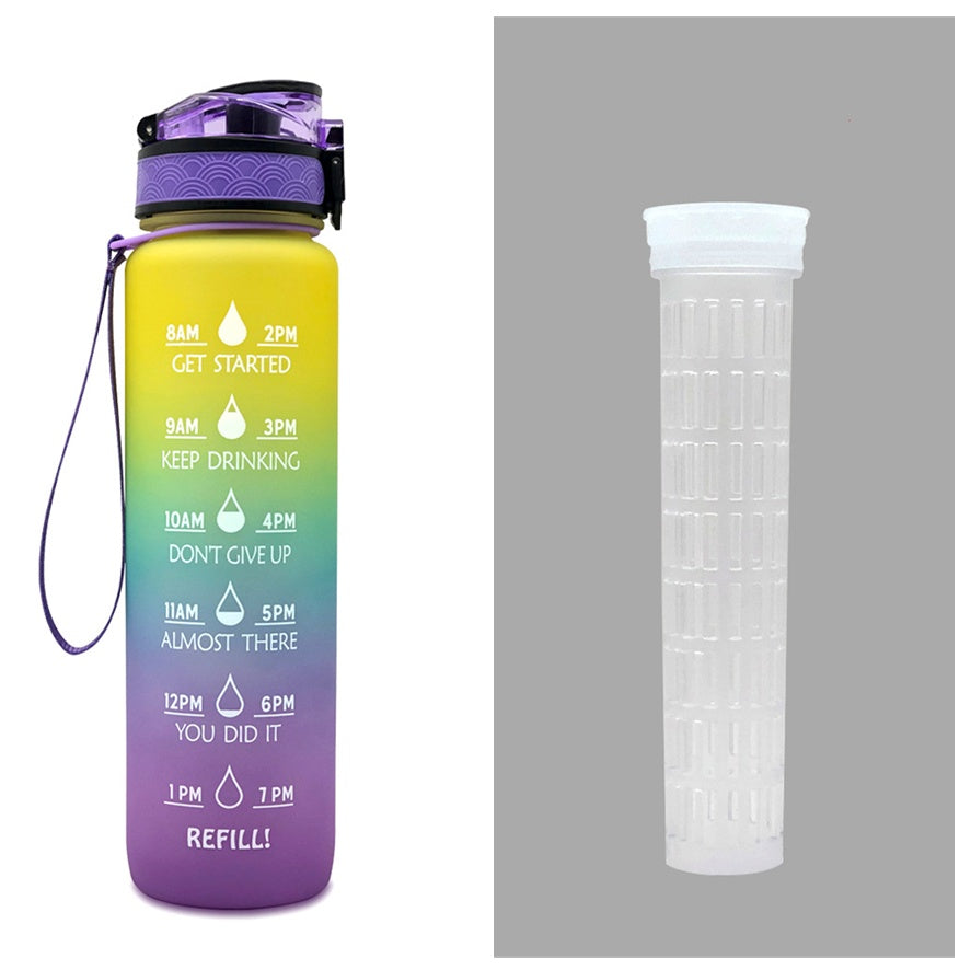1L Motivational Water Bottle – Tritan Leakproof Sports Bottle