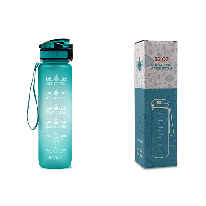 1L Motivational Water Bottle – Tritan Leakproof Sports Bottle