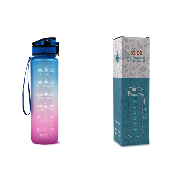 1L Motivational Water Bottle – Tritan Leakproof Sports Bottle