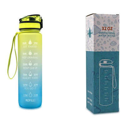 1L Motivational Water Bottle – Tritan Leakproof Sports Bottle