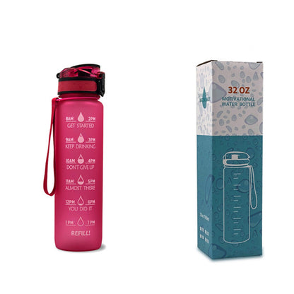 1L Motivational Water Bottle – Tritan Leakproof Sports Bottle