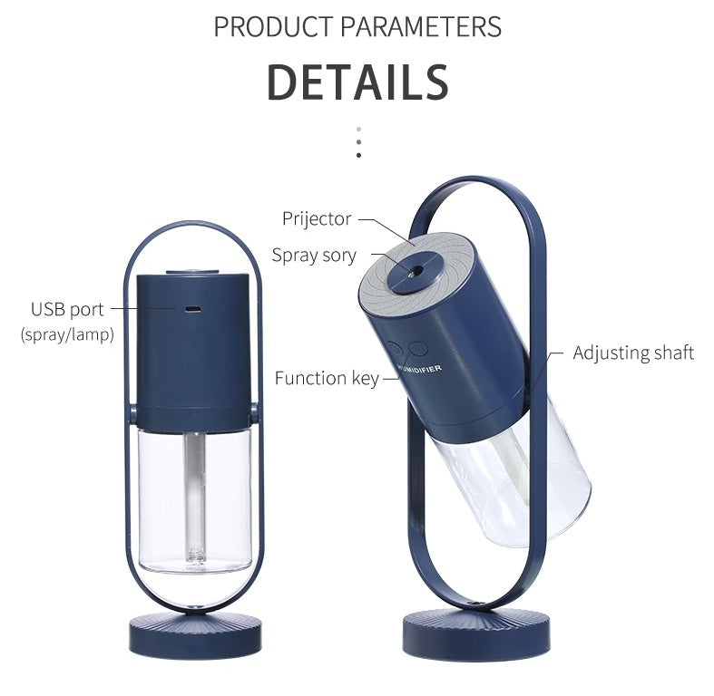 “Magic Shadow USB Humidifier – Mist & Night Light”