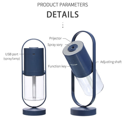 “Magic Shadow USB Humidifier – Mist & Night Light”