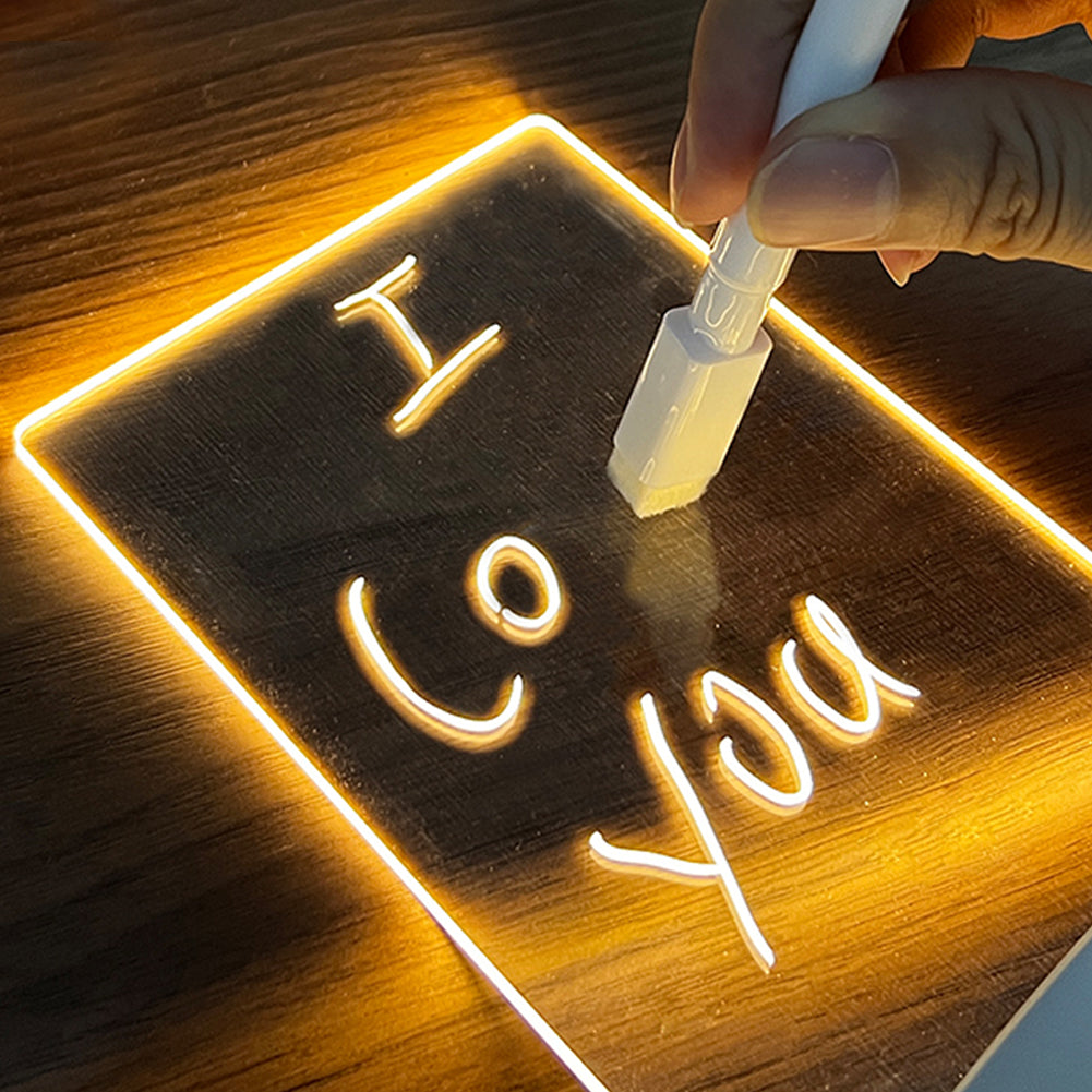 “LED Message Board Night Light – Write & Glow”