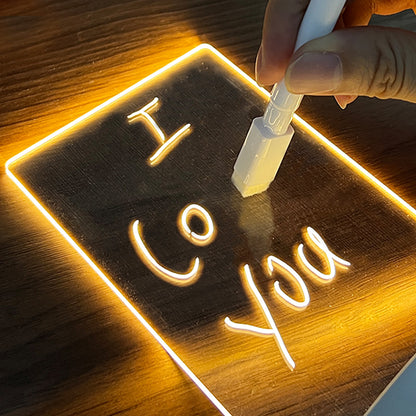 “LED Message Board Night Light – Write & Glow”