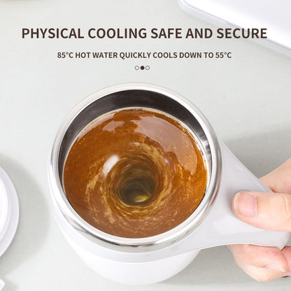 “Smart Self-Stirring Coffee Mug – Rechargeable & Magnetic”