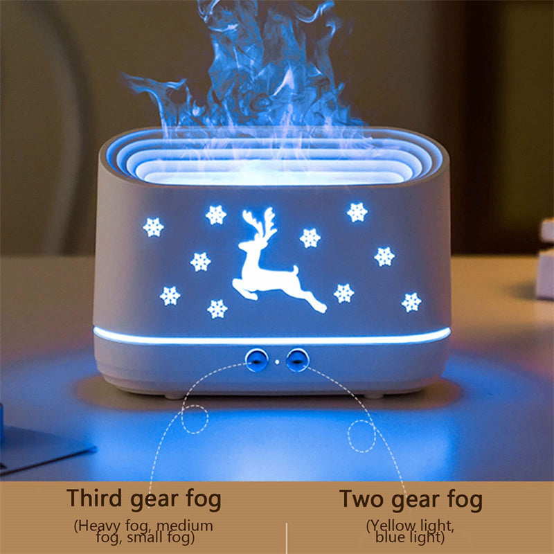 Elk Flame Humidifier Diffuser – Atmosphere Lamp