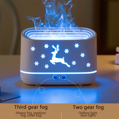 Elk Flame Humidifier Diffuser – Atmosphere Lamp