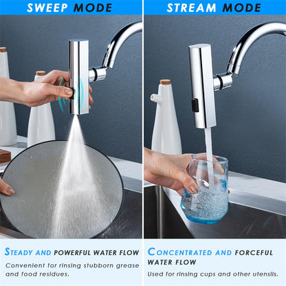 Kitchen Faucet Waterfall Bubbler – Anti-Splash Rotating Nozzle