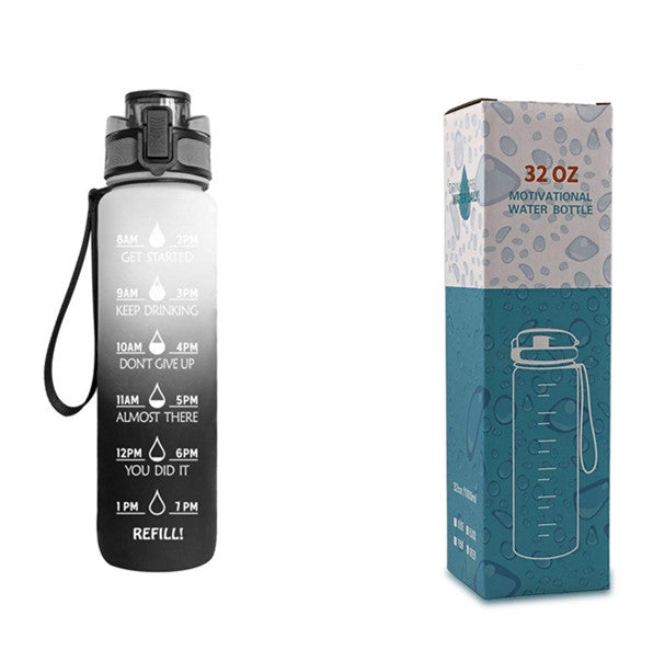 1L Motivational Water Bottle – Tritan Leakproof Sports Bottle