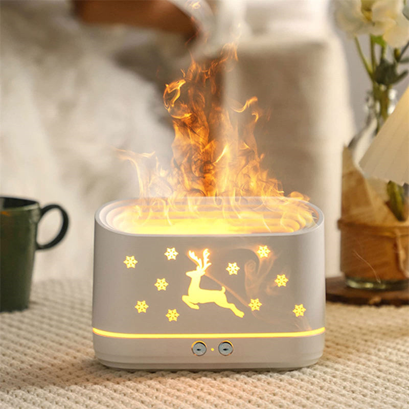 Elk Flame Humidifier Diffuser – Atmosphere Lamp