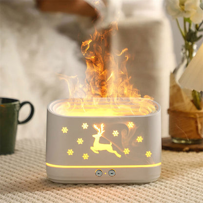 Elk Flame Humidifier Diffuser – Atmosphere Lamp