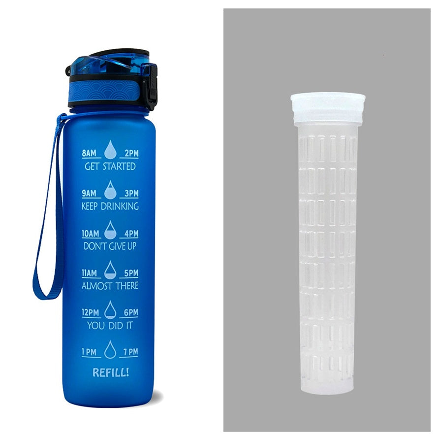 1L Motivational Water Bottle – Tritan Leakproof Sports Bottle