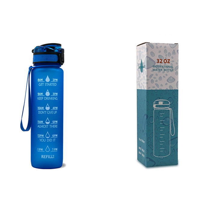 1L Motivational Water Bottle – Tritan Leakproof Sports Bottle