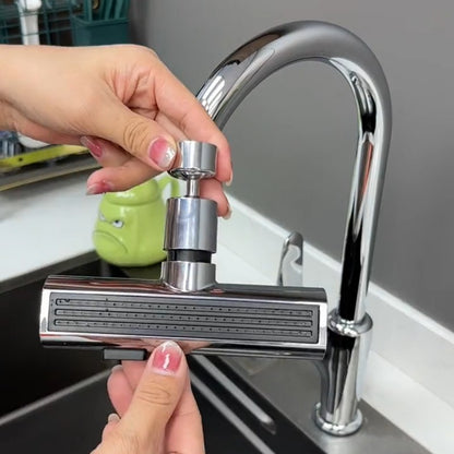 Kitchen Faucet Waterfall Bubbler – Anti-Splash Rotating Nozzle