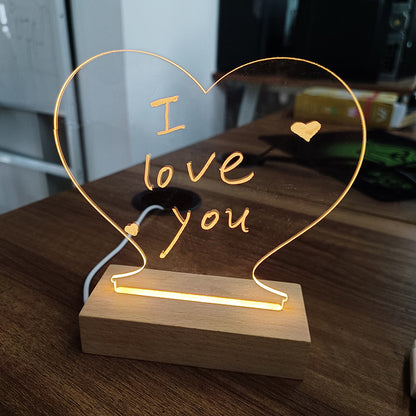 “LED Message Board Night Light – Write & Glow”