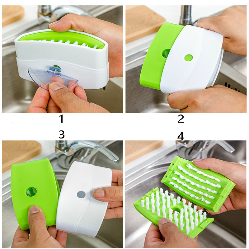Kitchen Cleaning Brush – Suction Cup Multi-Use Tool