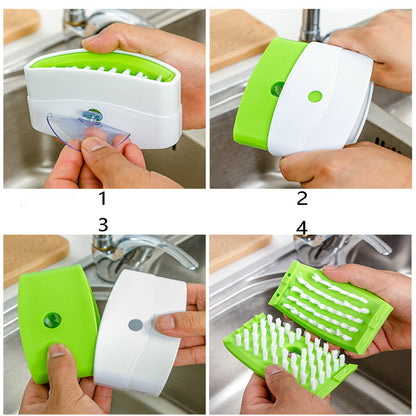 Kitchen Cleaning Brush – Suction Cup Multi-Use Tool