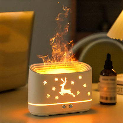 Elk Flame Humidifier Diffuser – Atmosphere Lamp